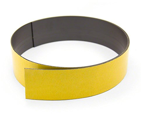 Cinta Magnética Flexible Magflex® Con Un Auto Adhesivo Premium Diseñado Para Proporcionar Un Fuerte Agarre en Las Superficies A Base de Metal Magnético - 50mm de Ancho - Polaridad B - 1M Longitud