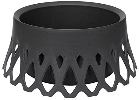 Plastia Bevattningsskål Roseta ø 40 cm gravskål, svart