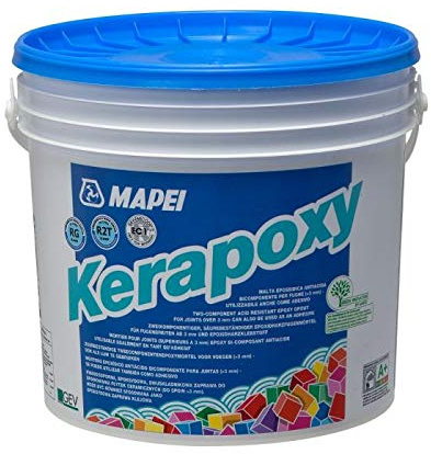 MAPEI Kerapoxy Epoxidharz Fugenmörtel für fliesen 2K 5 kg (Weiß Nr 100)
