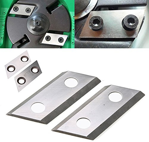 2pcs Garden Shredder Chipper Blades Cutters Kit 2 Hole Metal Garden Cut Blades Tools Set