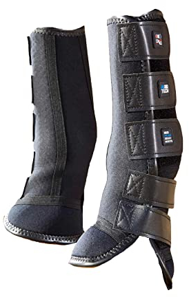 Premier Equine Turnout/Mud Fever Boots Outdoor- und Paddock Gamasche Größe M, Farbe Black