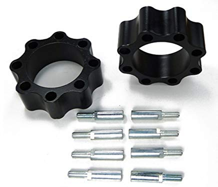 Élargisseur de voie noir 115-110 mm cercle de boulonnage réglable Quad ATV