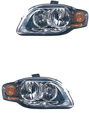 Halogen Scheinwerfer Set links & rechts Hauptscheinwerfer Frontscheinwerfer H7 mit Elektromotor für Model A4 8EC B7 8ED 8H7 B6 8HE