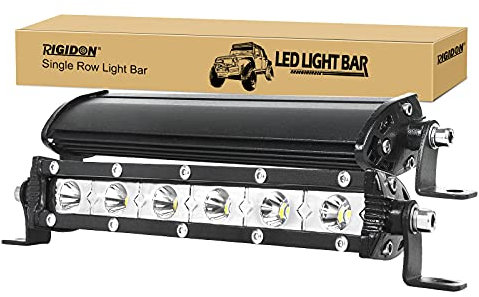 RIGIDON 2 Pcs 7 Zoll 18cm 30W Led lichtleiste kfz, 12V 24V slim led Strahler Spot offroad beleuchtung für Auto SUV ATV, UTV, Traktor, LKW, Fahrzeuge, 6000K Weiß led nebelscheinwerfer spotlights