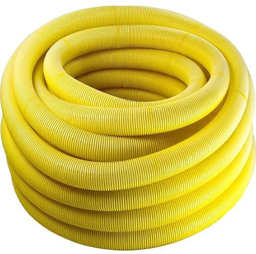 Doubleyou Geovlies & Baustoffe | Drainage | Drainagerohr | DN50 Gelocht | 5 Meter | Flexibles PVC-U Dränrohr | DIN 1187 | Effektive Entwässerung für Keller, Garten und mehr...