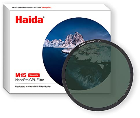 Haida Filtro de polarización circular de cristal óptico de múltiples capas Nano que cubre el filtro magnético redondo M15 CPL
