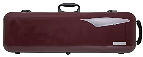 GEWA Violinkoffer AIR 2.1 - Made in Germany - violett hochglanz - Thermoplast-Schale - Leicht und bruchsicher - Zahlenschloss - Zubehörtasche/Notentasche - Rucksackriemen - mit Seitengriff