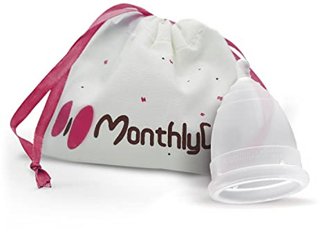 MonthlyCup - Coppetta mestruale Made in Sweden | Taglia Normal | Per flusso da leggero a abbondante | Riutilizzabile | 100% silicone medico