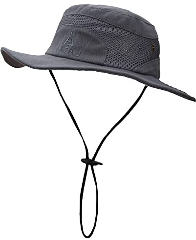 Cappelli da Pescatore Uomo Estivo-Cappello da Protezione Solare Sole per Uomo Anti UV Tesa Larga Bucket Hat- Cappello Safari in Rete Pieghevole Traspirante Mesh Giardinaggio Cappelli