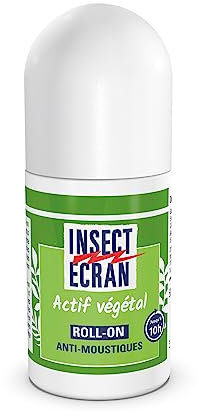 INSECT ECRAN - Roll-on Anti -Moustiques - Protection zones ciblées de la peau contre les piqûres de moustiques - Moustiques & tiques - Eucalyptus citriodora oil (H/C) 20% - 50ml