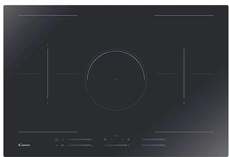 Candy CIFS85MCTT/1 - Piano cottura da 77 cm, Nero, 5 Fuochi, Induzione