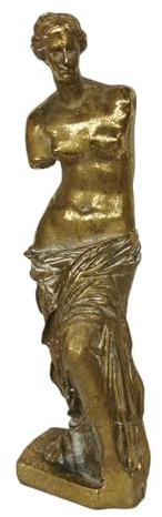 Venus von Milo Skulptur goldfarben griechische Göttin Statue Aphrodite Gold Figur