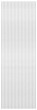 QUARKZMAN 25 Stück Schaschlikspieße Edelstahl 39cm x 1,9mm Edelstahl Runde Stäbe Wiederverwendbare BBQ-Grillspieße für Fleisch, Garnelen, Obst und Gemüse