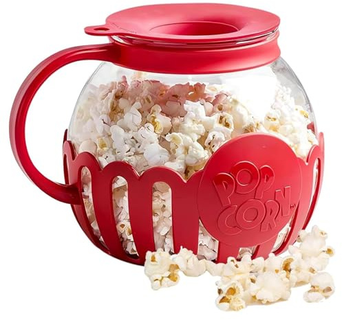 Popcorn Maker, 2,13L Mikrowellen Popcorn Maker, Geeignet für Geschirrspüler, Pot Microwave Air Popcorn Snack, High Temperature Resistant, Geeignet für Geburtstagsfeier Familienfeier Party Picknick