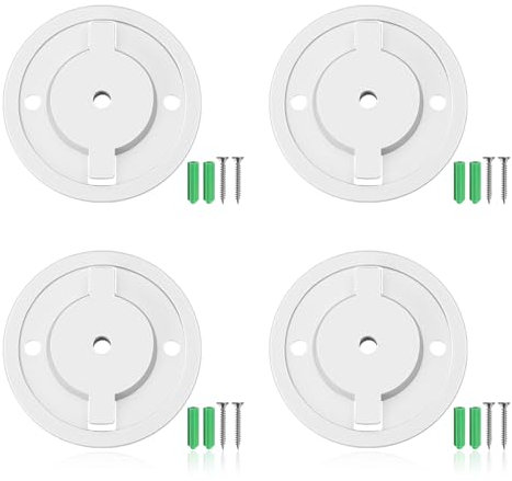 Smart-Kamera-Wandhalterung mit Schrauben, 4 Stück, Monitor-Wandhalterung, kleines schwebendes Regal, kompatibel mit Tapo C200, kompatibel mit TP-Link C210, weiß, universelle Babyphone-Wandhalterung