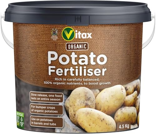 Organic Potato Fertiliser - Natural Slow-Release Plant Food for Bumper Potato Harvests, Safe for Vegetable Crops, 100% Organic (Organic Potato and Vegetable Fertiliser 4.5Kg)