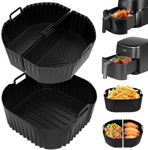 23 cm XXL luftfryer silikonform varmluftsfritös tillbehör