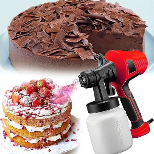 Electric Cake Modeling Sprayer, Chocolate Spray Gun for Cakes, Apply Evenly, Rapid Heat Dissipation, All Copper Motor and Nozzle