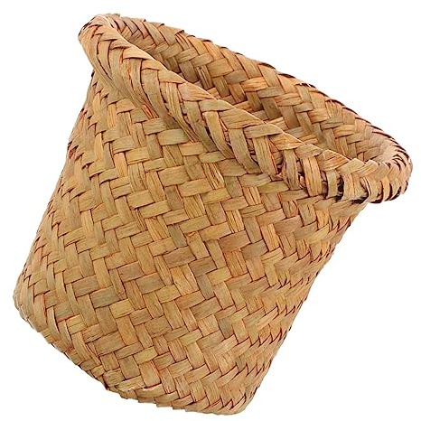 MUELODSIC Cubo De Basura Natural Para Baño y Cocina Bote De Basura Multiusos Para Reciclaje y Almacenamiento