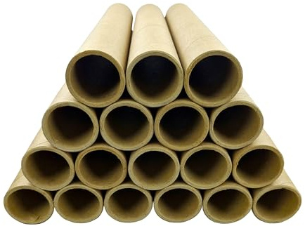 Bastelrollen aus Karton | Industriequalität | Deutsches Produkt | Papprollen Bastelmaterial | Kartonrollen Papierrollen Pappröhren zum Basteln DIY Projekte