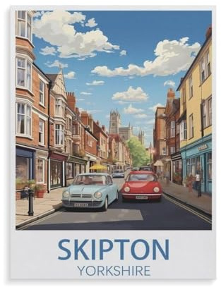puzzle 1000，Skipton Yorkshire，Jigsaw puzzle for for adults teens and challenge educational-Paper（50x70cm）-HF52