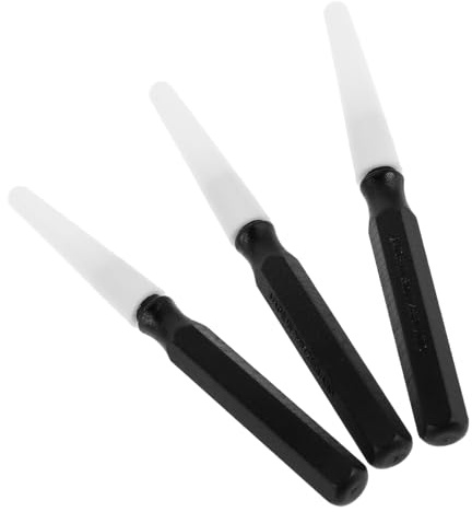 Mipcase Ensemble de 3 Stylos Huiliers de Précision pour Montre Mécaniques, Outil D’horloger en Métal Noir Pointe Fine pour Application D’Huile Ultra-précise, Kit Portable pour Réparation