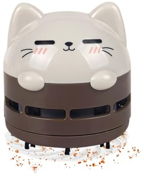 Mini aspirateur de bureau – 3,15 x 3,15 x 3,54 pouces, balayeuse de miettes portable, nettoyeur de table à économie d'énergie rechargeable par USB, dépoussiéreur de bureau léger et durable | Piano Ord