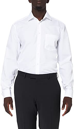 Seidensticker men's business shirt - regular fit - non-iron - Kent collar - long sleeve - 100% cotton