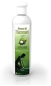 Camylle - Brume de Hammam Cèdre Litsea - Fragrances à base d'Huiles Essentielles pour Hammams, Bains de Vapeur ou Douches Hammam - Stimule la convivialité aux arômes boisés et fruités - 250ml