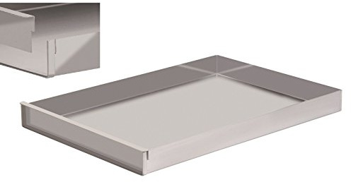 Schneider Schnittkuchenblech Backblech Küchenblech mit Rand + Steckschiene Edelstahl 58x20x5 cm