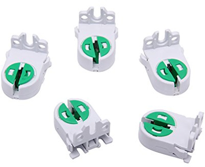 5 Stück T5 Lampen Halter Lampenfassung Rohrzubehör Lampe Alterungstest AC 100-250V