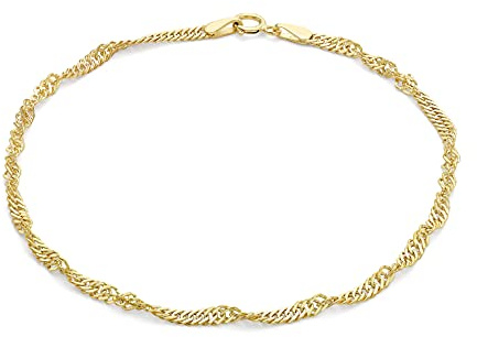 Carissima Gold Damen Rolokette Armband 9k (375) Gold 19cm/7.5zoll