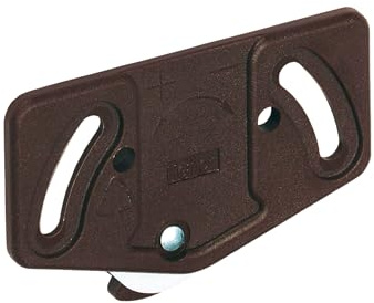 Gedotec Laufrollen Schiebetür-Laufwagen Schrank Laufteil Slide Line 55 für Schiebetür-System | Rollen für Laufschiene unten 15 kg | Kunststoff braun | 1 Stück - Laufwerk für Möbel-Schiebetüren