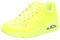 Skechers Damen Uno Night Shades Sneaker, Neon Yellow Durabuck, 36 EU