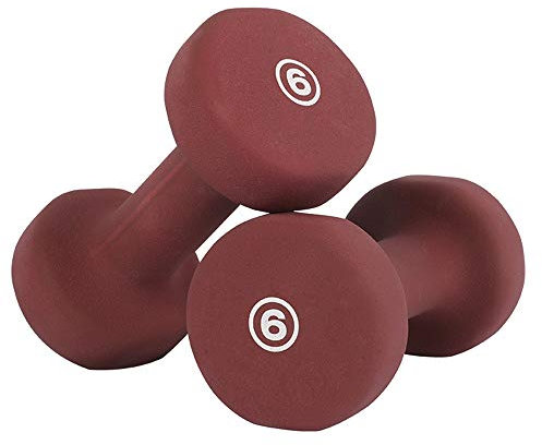 ZXQZ Fitness-Hantel Hantel, Neopren Hantel Kraftaufbau Gewicht Wasserdicht und Rutsch Matte Finish 1kg, 2kg, 3kg, 4kg, 5kg, 6kg, 7kg, 8kg Paarweise Kleine Hantel (Size : 6kg)