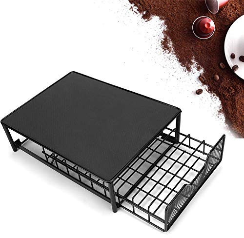 Ejoyous Kaffeekapselhalter, Kapselhalter Schublade für 54 Stücke Kapselschublade Kapselspender Kapselständer Organizer zur Aufbewahrung von Kaffee Kapseln