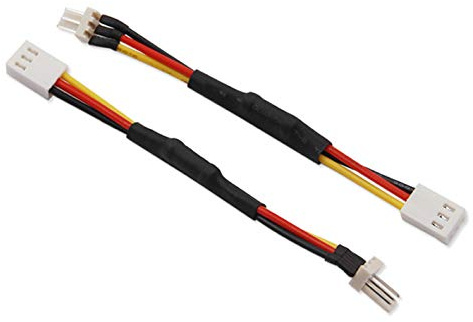 winwill 10Pcs 3 Pin Computer PC Fan Speed Reducer, Low Noise Extension Cable Adaptor for PC CPU Cooling Fan Cpu cooler Connector