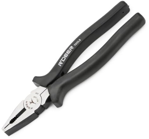 Rongon Multi-Tool Plier, Stripped Screw Extractor Pliers,Side Cutter Linemans Pliers, Damaged Screw Removal Tool for Cutting Wires Craft, Comfort Grip Handle