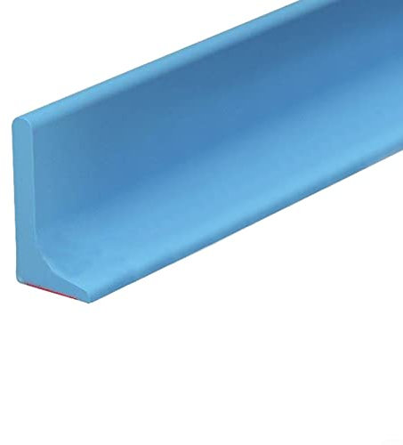 Dusch boden,Blau 300cm,Schwallschutzleiste Dusche Selbstklebend,Silikon Duschschwelle Wassersperre Wasserdamm,Abdichtung wasserstopper,für Küche und Badezimmer