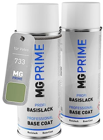 MG PRIME Vernice per auto Bombolette a spruzzo per Volvo 733 Sage Green Pearl Bomboletta spray da 400ml di vernice di fondo vernice di base