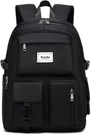 Ternbay Mädchen Schulrucksack Frauen Laptop Rucksack Niedliche Schultasche für Mädchen Schwarz