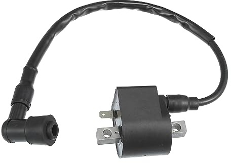 QUARKZMAN CDI Zündspule Für Suzuki LT50 2x4 Quadrunner 50 84-87 1 Stück | Schwarz, Kunststoff/Metall/Gummi, Loch 6.4 mm, Kabel 28.5 cm, Länge 45 cm, Verbessert Zündfunke, Einfache Montage