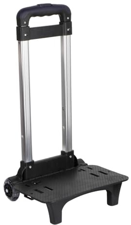 Harilla Carro de Mochila, Carro Plegable, Carro Compacto de Aleación de Aluminio, 2 Ruedas, Carro de Viaje Plegable, Carro de Equipaje para Niños Y