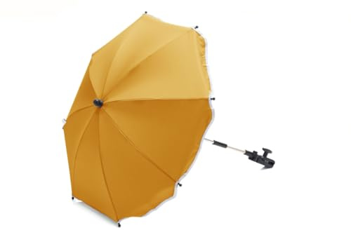 Fillikid Sonnenschirm Kinderwagen Exclusiv | UV-Schutz 50+ | Sonnenschutz Kinderwagen | Universalhalterung für Rund- und Ovalrohre, einstellbar | Leicht zu Reinigen | Kinderwagen Sonnenschirm