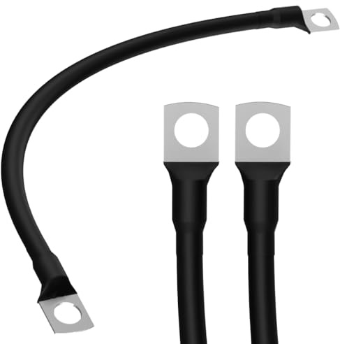 SIGA Batteriekabel 35mm2 50CM inkl. 2X Kabelschuh M10 Batterie Kabel Schwarz