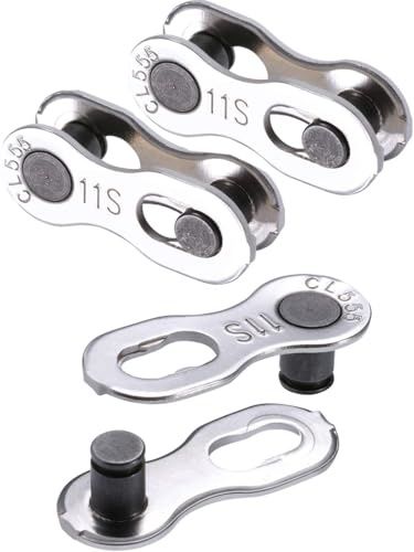 3 Pairs Bicycle Missing Link 11 Speed Chain Reusable Silver Steel Bike Chain Link