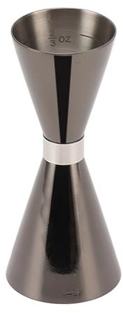 Double Jigger, Jigger à Cocktail Jigger en Acier Inoxydable Jigger Japonais pour Barman Barman Jiggers Jigger de Mesure Professionnel avec Outil de Mesure de Boisson Alcoolisée (Noir)