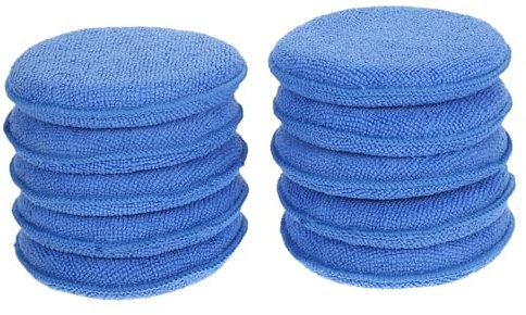Holibanna 10 Esponjas para Pulir Almohadillas para Aplicar Cera Lavado y Abrillantado Esponjas para Encerar Protección y Brillo