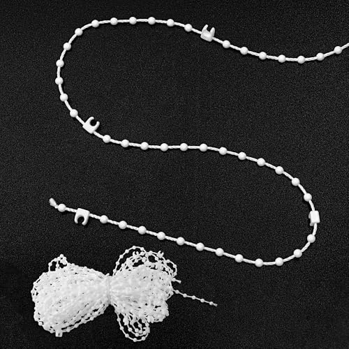 YXIING Vertical Blinds Repair Parts, 20 Meter Vertical Blind Chain Weights and Chains Parts for 3.5 Inch/ 89mm Blind Bottom Chain Slats, White