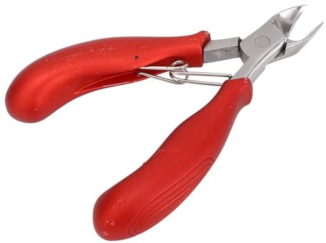 Tronchese per cuticole in acciaio inossidabile, con taglierino affilato, strumento versatile per tagliare le cuticole, impugnature ergonomiche per unghie di mani e piedi